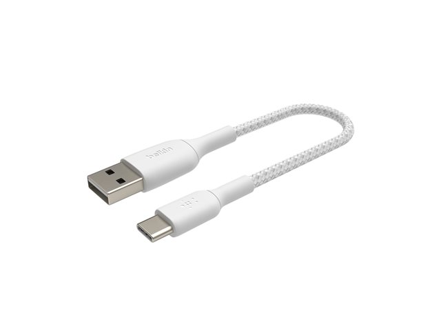 Belkin BoostCharge - USB cable - 24 pin USB-C (M) to USB (M) - 1 m - white