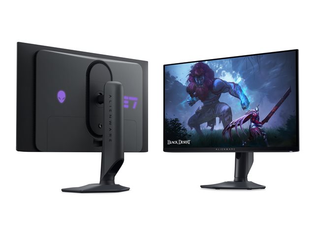 Alienware AW2725DF - OLED monitor - gaming - 27\" (26.7\" viewable) - 2560 x 1440 QHD @ 360 Hz - 1000 cd/m² - 1500000:1 - DisplayHDR 400 True Black - 0.03 ms - HDMI, 2xDisplayPort - Dark Side of the Moon - with 3 years Advanced Exchange Basic Warranty
