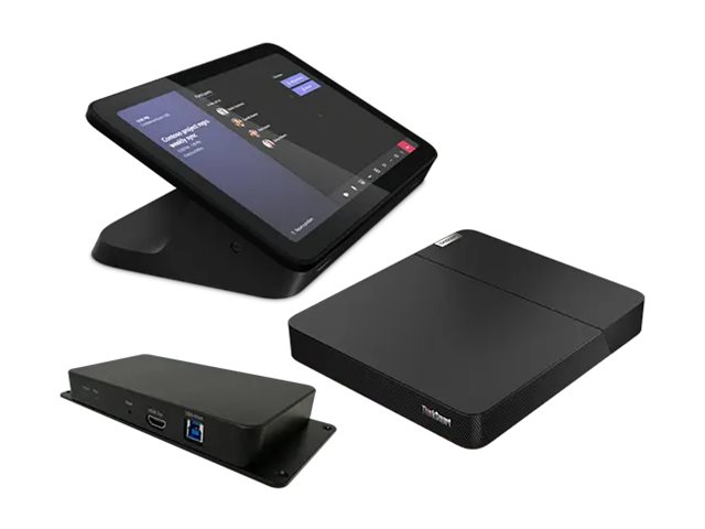 Lenovo ThinkSmart Core - Controller Kit - video conferencing kit (soundbar, touchscreen console, compute system) - with 3 Years Lenovo Premier Support + First Year Maintenance - Certified for Microsoft Teams Rooms - black