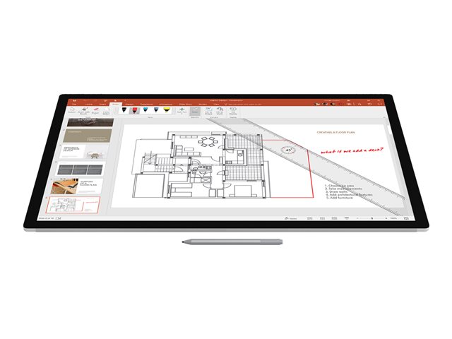 Microsoft Surface Pen M1776 - Active stylus - 2 buttons - Bluetooth 4.0 - platinum - commercial - for Surface Book 3, Go 2, Go 3, Go 4, Laptop 3, Laptop 4, Laptop 5, Pro 7, Pro 7+, Studio 2+