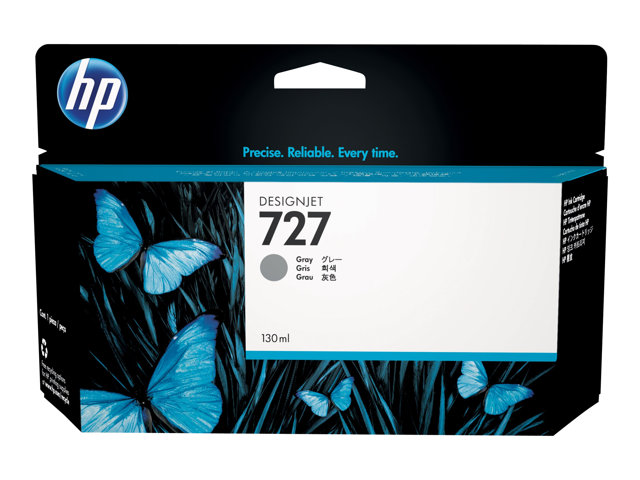 HP 727 - 130 ml - grey - original - DesignJet - ink cartridge - for DesignJet T1500, T1530, T2500, T2530, T920, T930