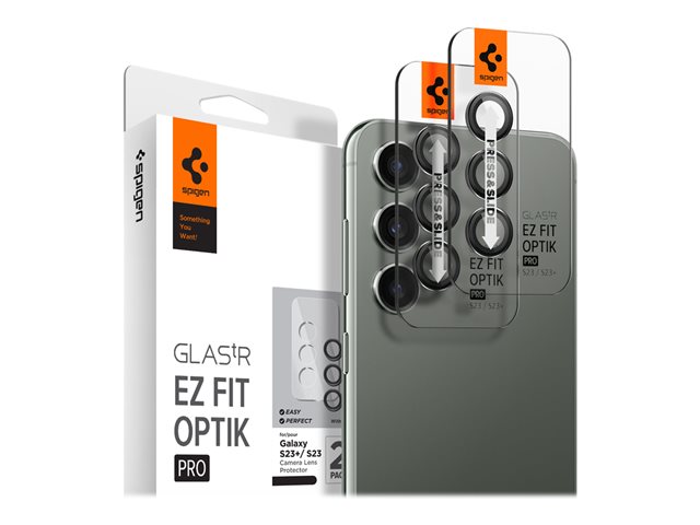 Spigen Samsung Galaxy S23 Plus / S23 Glas.tR EZ Fit Optik Pro 2P Black