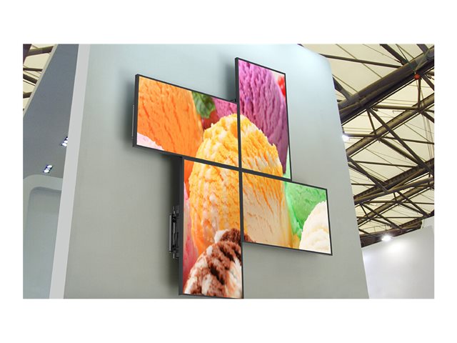 Neomounts LED-VW2000BLACK - Bracket - for flat panel - lockable - black - screen size: 32\"-75\" - wall-mountable