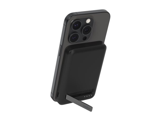 Belkin - Wireless power bank - magnetic with Qi2 - 8000 mAh - 15 Watt - Fast Charge (24 pin USB-C) - on cable: USB-C - black