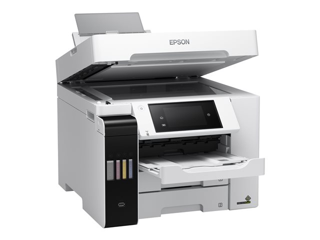 Epson EcoTank ET-5880 - Multifunction printer - colour - ink-jet - A4 (210 x 297 mm) (original) - A4 (media) - up to 25 ppm (printing) - 550 sheets - 33.6 Kbps - USB, LAN, Wi-Fi