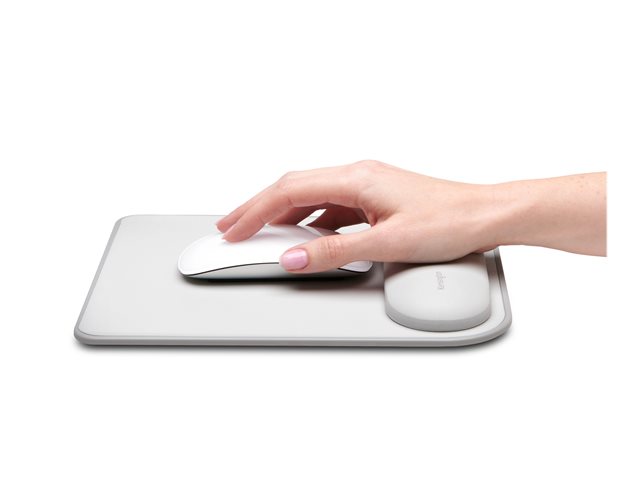 Kensington ErgoSoft - Mouse pad with wrist pillow - grey