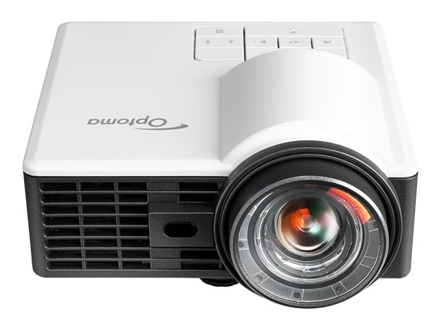 Optoma ML1050ST+ - DLP projector - RGB LED - 3D - 1000 lumens - WXGA (1280 x 800) - 16:10 - 720p - short-throw fixed lens