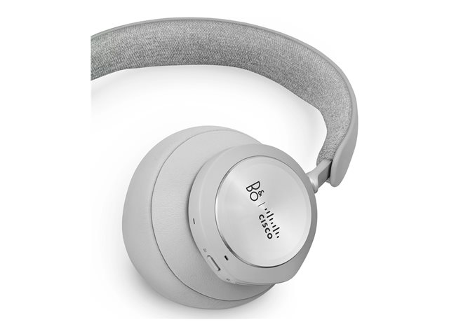 Bang & Olufsen Cisco 980 - Headset - full size - Bluetooth - wireless, wired - active noise cancelling - USB-A, 3.5 mm jack - first light - Cisco Webex Certified - for Cisco IP Phone 8800, Webex Desk Pro Series