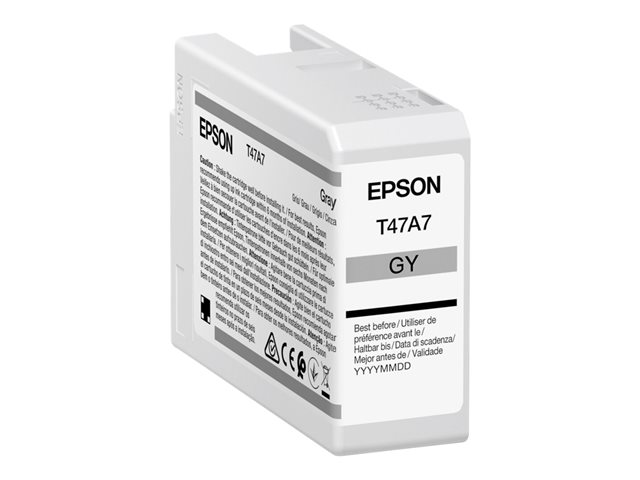Epson UltraChrome Pro T47A7 - 50 ml - grey - original - ink tank - for SureColor SC-P900, SC-P900 Mirage Bundling