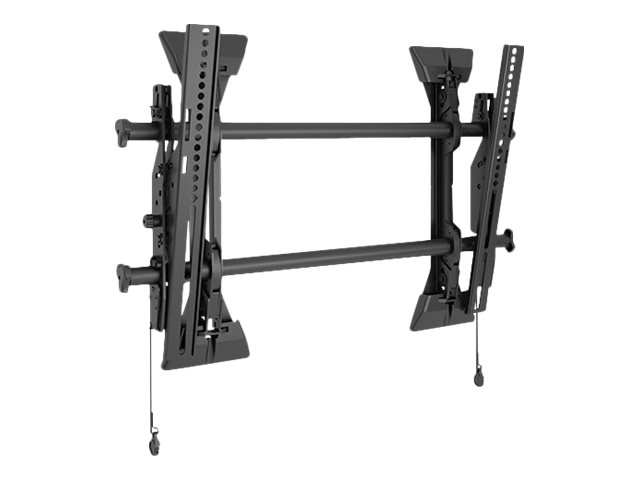 Chief Fusion Medium Tilt TV Wall Mount - For Displays 32-65\" - Black - Bevestigingskit (kantelbare muurbevestiger, 2 interface-beugels) - voor plat scherm - zwart - schermgrootte: 26\"-47\" - bevestigingsinterface: 100 x 100 mm - te bevestigen aan de muur