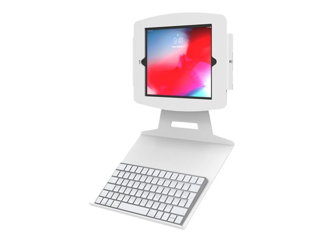 Compulocks Universal Keyboard Tray VESA Compatible - Mounting component (keyboard tray) - white - mounting interface: 100 x 100 mm - wall-mountable, stand mountable, enclosure - for Compulocks BrandMe VESA Brandable Floor Stand For Tablets White, Space BrandMe Floor Stand