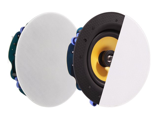 VISION Professional AV-1900 2 x 50w (RMS) Digital Amplifier and CS-1900 6.5\" Pair Ceiling Speaker kit - LIFETIME WARRANTY - white