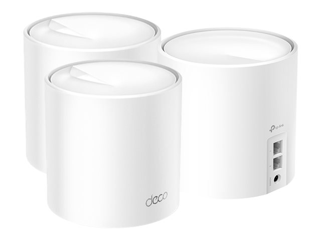 TP-Link Deco X10 V1 - Wi-Fi system - (3 routers) - up to 5,600 sq.ft - mesh 1GbE Dual Band