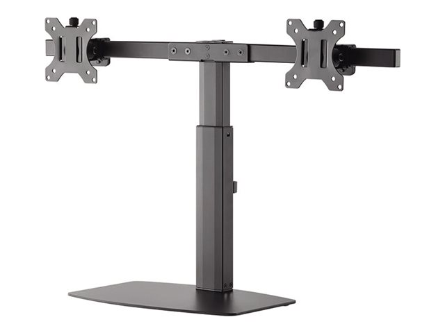 Neomounts FPMA-D865D - Stand - full-motion - for 2 LCD displays - black - screen size: 10\"-27\" - desktop stand, desk-mountable