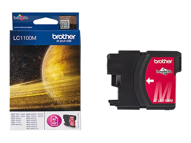 Brother LC1100M - Magenta - original - ink cartridge - for Brother DCP-185, 385, 395, 585, J715, MFC-490, 5490, 5890, 5895, 6890, 790, 795, 990, J615