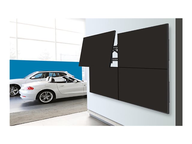 Neomounts LED-VW2000BLACK - Bracket - for flat panel - lockable - black - screen size: 32\"-75\" - wall-mountable