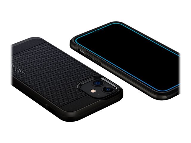 Spigen iPh 12 Pro Max Glas tR ALM FC Bla