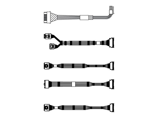 Lenovo ThinkSystem Front BP2 NVMe - Storage cable kit - for ThinkSystem SR665 7D2V (2.5\"), 7D2W (2.5\")