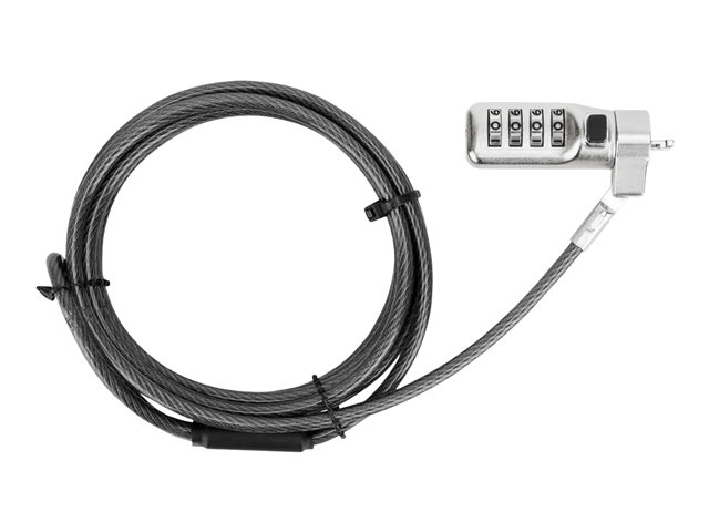 Targus Defcon Compact Combo Cable Lock - Security cable lock - black - 1.98 m