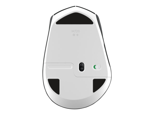 Logitech M720 Triathlon - Mouse - right-handed - optical - 7 buttons - wireless - Bluetooth, 2.4 GHz - USB wireless receiver