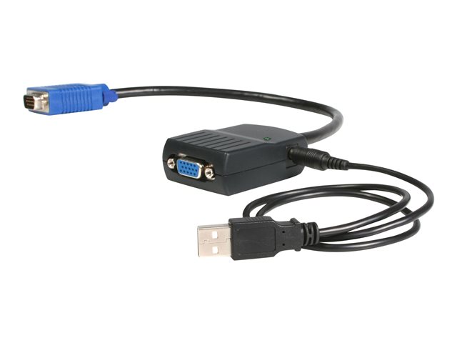 StarTech.com 2 Port VGA Video Splitter - USB Powered - 2048x1536 - VGA Video Monitor Splitter Dual Port (ST122LE) - Video splitter - 2 x VGA - desktop