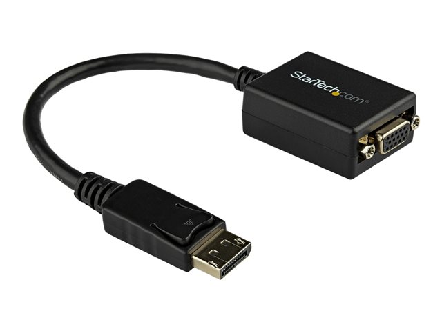 StarTech.com DisplayPort To VGA Video Adapter Converter - Active - 1080p - DP to VGA Converter (DP2VGA2) - Display adapter - DisplayPort (M) to HD-15 (VGA) (F) - 27.94 cm - latched - black - for P/N: DK30C2DAGPD, MST14DP123DP, TB32DP14, TB3CDK2DP, TB3CDK2DPUE, TB3DK2DPM2, TB3DKM2DPL