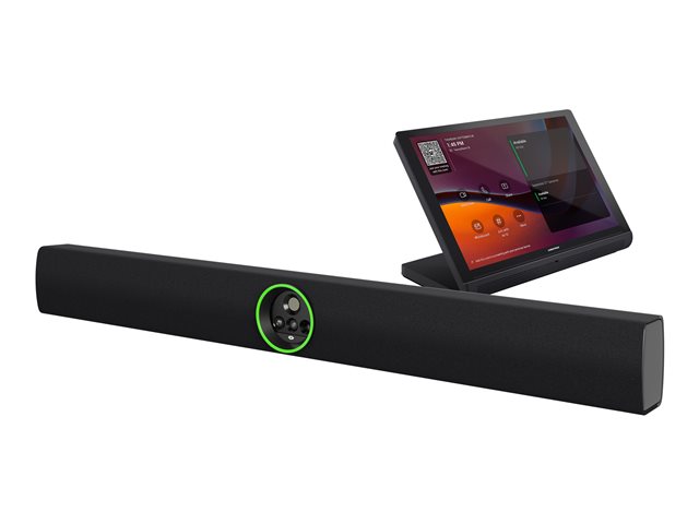 Crestron Flex UC-B70-A-T-I - For Microsoft Teams Rooms - large room conference solution (touchscreen console, video bar) - black, smooth black - power adapter included