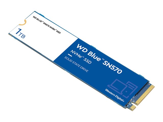 WD Blue SN570 NVMe SSD WDS100T3B0C - SSD - 1 TB - internal - M.2 2280 - PCIe 3.0 x4 (NVMe)