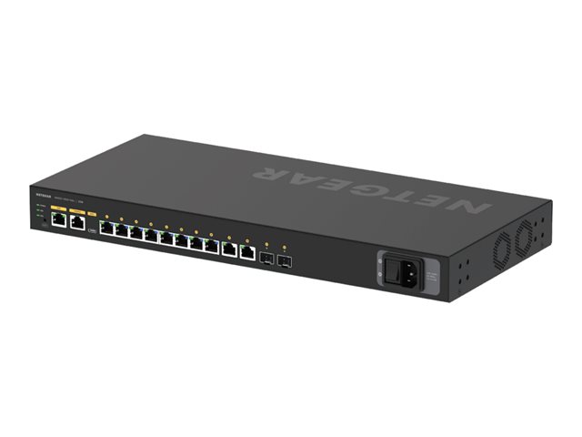 NETGEAR AV Line M4250-10G2F-PoE+ - Switch - L3 - Managed - 10 x 10/100/1000 (8 PoE+) + 2 x Gigabit SFP - side to side airflow - rack-mountable - PoE+ (125 W)
