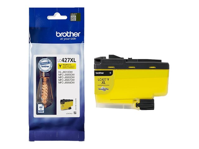Brother LC427XLY - High capacity - yellow - original - ink cartridge - for Brother HL-J6010DW, MFC-J5955DW, MFC-J6955DW, MFC-J6957DW