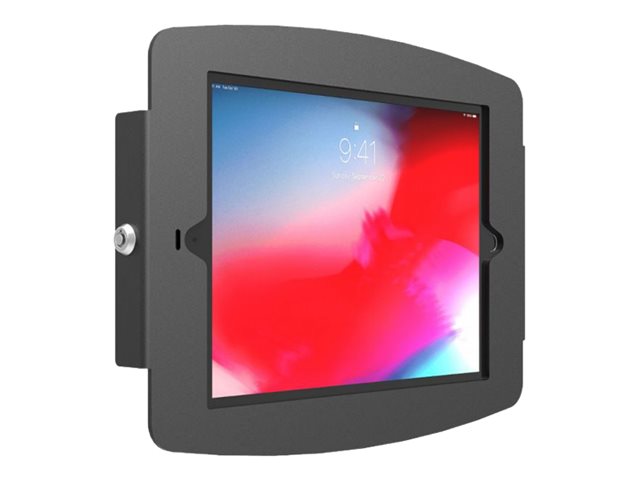 Compulocks iPad 10.2\" Space Enclosure Wall Mount - Enclosure - for tablet - lockable - high-grade aluminium - black - screen size: 10.2\" - mounting interface: 100 x 100 mm - wall-mountable - for Apple 10.2-inch iPad (7th generation, 8th generation, 9th generation)