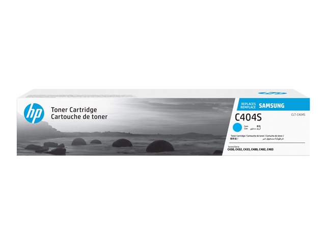Samsung CLT-C404S - Cyan - original - toner cartridge (ST966A) - for Samsung CLX-3302, 3303, 3304, 3307, Xpress SL-C432, C433, C462, C463, C467, C482, C483