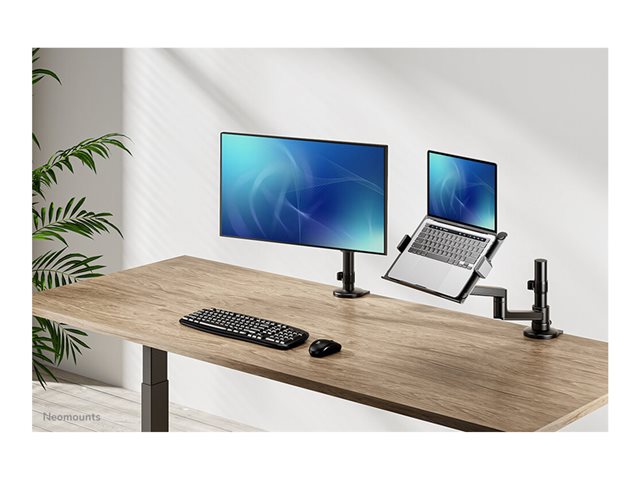 Neomounts DS20-425BL1 - Mounting kit (articulating arm) - full-motion - for notebook - steel - black - screen size: 11.6\"-17.3\" - desk-mountable