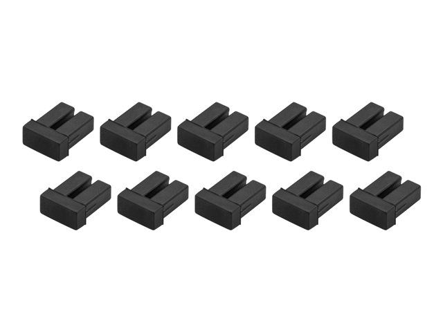 StarTech.com LC SFP Dust Covers 10pk - Fiber Optic Dust Caps - SFP Port Dust Covers (SFPLCCAP10) - Dust cover - black (pack of 10)
