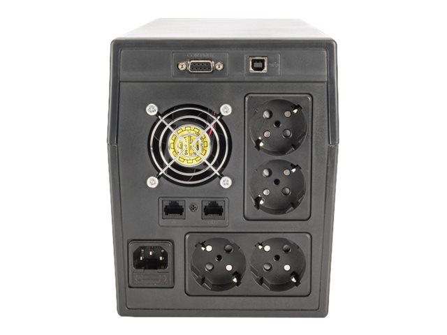 LINE-INTERACTIVE UPS 1500VA/900W 12V/9AH X2 BATTERY 4X CEE 7/7 USB RS232 RJ45 LCD