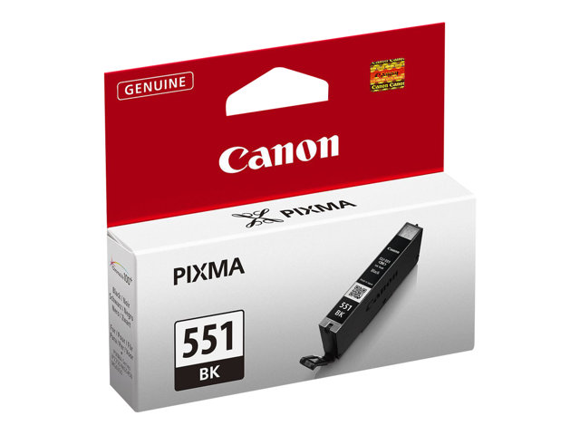 Canon CLI-551BK - 7 ml - black - original - ink tank - for PIXMA iP8750, iX6850, MG5550, MG5650, MG5655, MG6450, MG6650, MG7150, MG7550, MX725, MX925