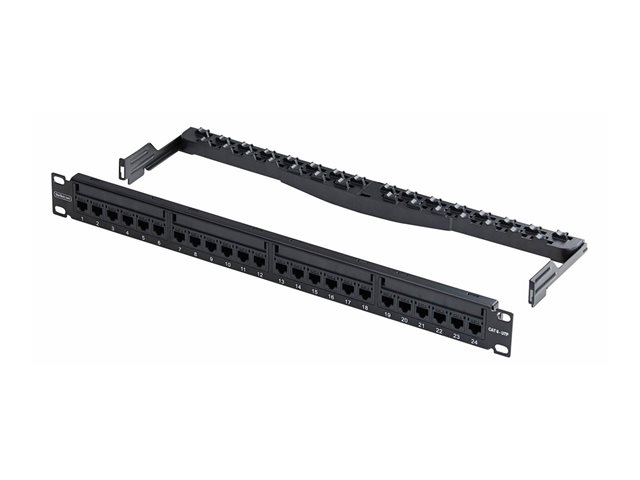 24 Port 1U Feed Through Patch Panel