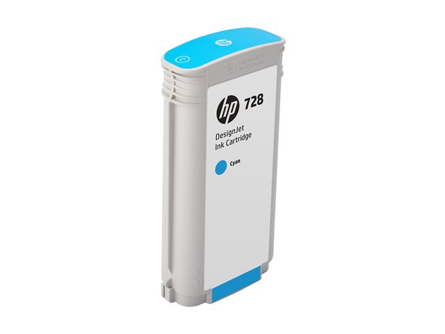 HP 728 - 130 ml - cyan - original - DesignJet - ink cartridge - for DesignJet T730, T830