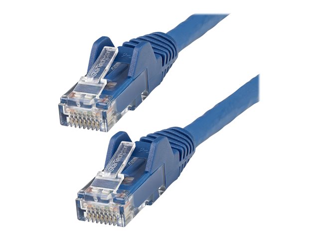 StarTech.com 50cm LSZH CAT6 Ethernet Cable, 10 Gigabit Snagless RJ45 100W PoE Network Patch Cord with Strain Relief, CAT 6 10GbE UTP, Blue, Individually Tested/ETL, Low Smoke Zero Halogen - Category 6 - 24AWG (N6LPATCH50CMBL) - Patch cable - RJ-45 (M