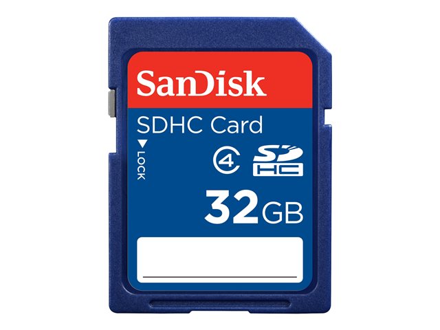 SanDisk Standard - Flash memory card - 32 GB - Class 4 - SDHC