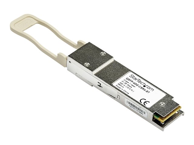 StarTech.com Cisco QSFP-40G-CSR4 Compatible QSFP+ Module, 40GBASE-SR4, 40GbE Multimode Fiber MMF Optic Transceiver, 40GE Gigabit Ethernet QSFP+ MPO 300m, 850nm DDM, Cisco Firepower ASR9000 - Lifetime Warranty (QSFP-40G-CSR4-ST) - QSFP+ transceiver module (equivalent to: Cisco QSFP-40G-CSR4) - 40 Gigabit LAN - 40GBASE-SR4 - MPO multi-mode - up to 400 m - 850 nm