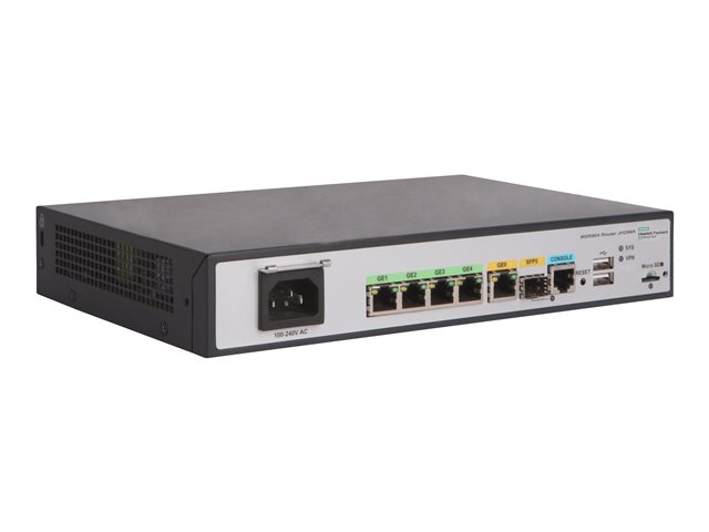 HPE MSR954 - - router - 4-port switch - 1GbE - rack-mountable