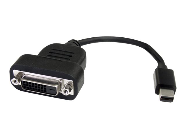 StarTech.com Mini DisplayPort to DVI Adapter - 1080p - Single Link - Active - Mini DP (Thunderbolt) to DVI Monitor Adapter (MDP2DVIS) - DVI adapter - dual link - Mini DisplayPort (M) to DVI-D (F) - 20 cm - black