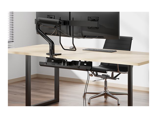 Neomounts ADS07-122BL Cable management tray - max 5 kg - screw-mounted - universal - black