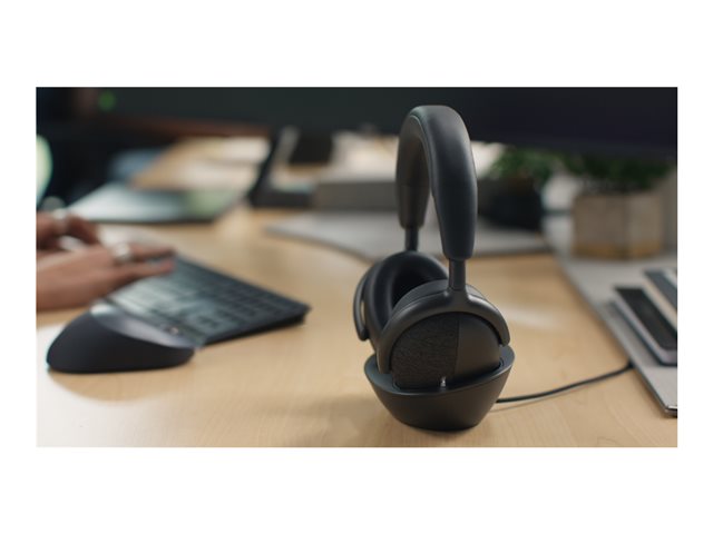 Dell Premier Wireless ANC Headset WL7024 - Headset - full size - Bluetooth - wireless, wired - active noise cancelling - 3.5 mm jack, USB-A via Bluetooth adapter, USB-C via Bluetooth adapter - Certified for Microsoft Teams, Zoom Certified
