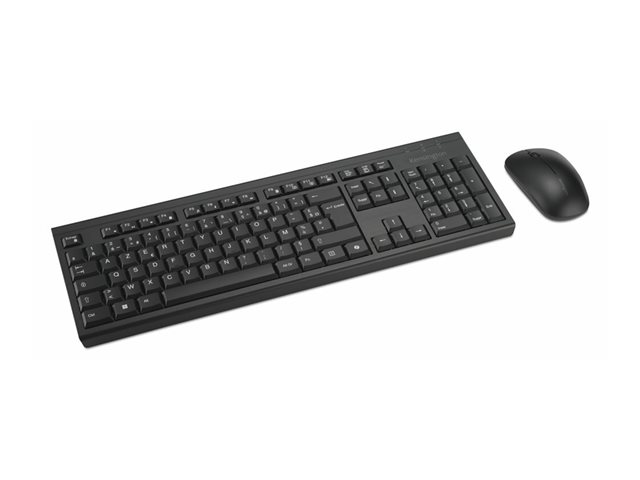 Kensington KM270 EQ - Keyboard and mouse set - rechargeable - full size - wireless - 2.4 GHz, Bluetooth - AZERTY - French