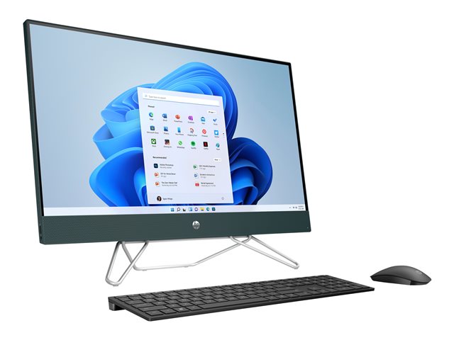 HP 27-cb0004nb - All-in-one - Ryzen 5 5500U - RAM 8 GB - SSD 512 GB - NVMe, HP Value - Radeon Graphics - GigE - WLAN: 802.11a/b/g/n/ac, Bluetooth 5.0 - Win 11 Home - monitor: LED 27\" 1920 x 1080 (Full HD) - jet black - with HP 2 years Onsite Bundle M