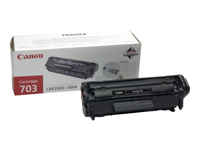 Canon 703 - Black - original - toner cartridge - for i-SENSYS LBP2900, LBP2900B, LBP3000, Laser Shot LBP-2900, 3000