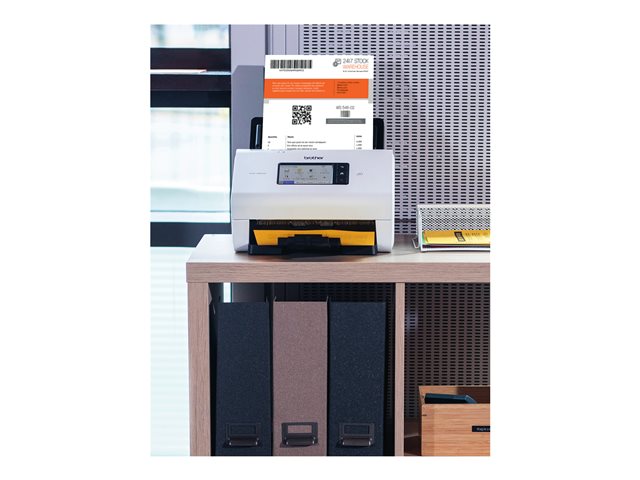 Brother ADS-4900W - Document scanner - Dual CIS - Duplex - A4 - 600 dpi x 600 dpi - up to 60 ppm (mono) / up to 60 ppm (colour) - ADF (100 sheets) - up to 9000 scans per day - USB 3.0, LAN, Wi-Fi(n), USB 2.0 (Host)