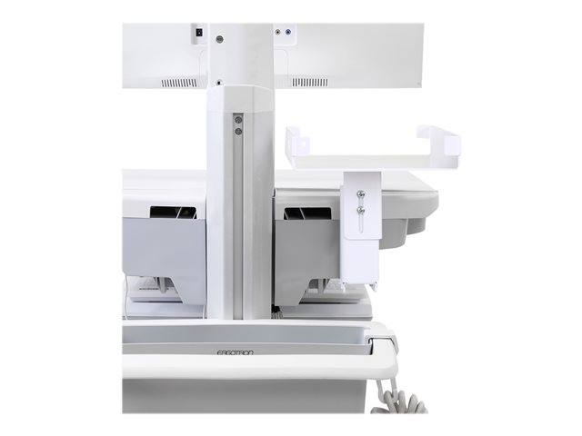Ergotron - Mounting component (shelf, bracket) - for printer - medical - white - cart mountable - for P/N: SV41-6320-0, SV43-11A0-0-KIT1, SV43-11A0-0-KIT4, SV43-11A0-0-KIT5, SV43-11A0-0-KIT6